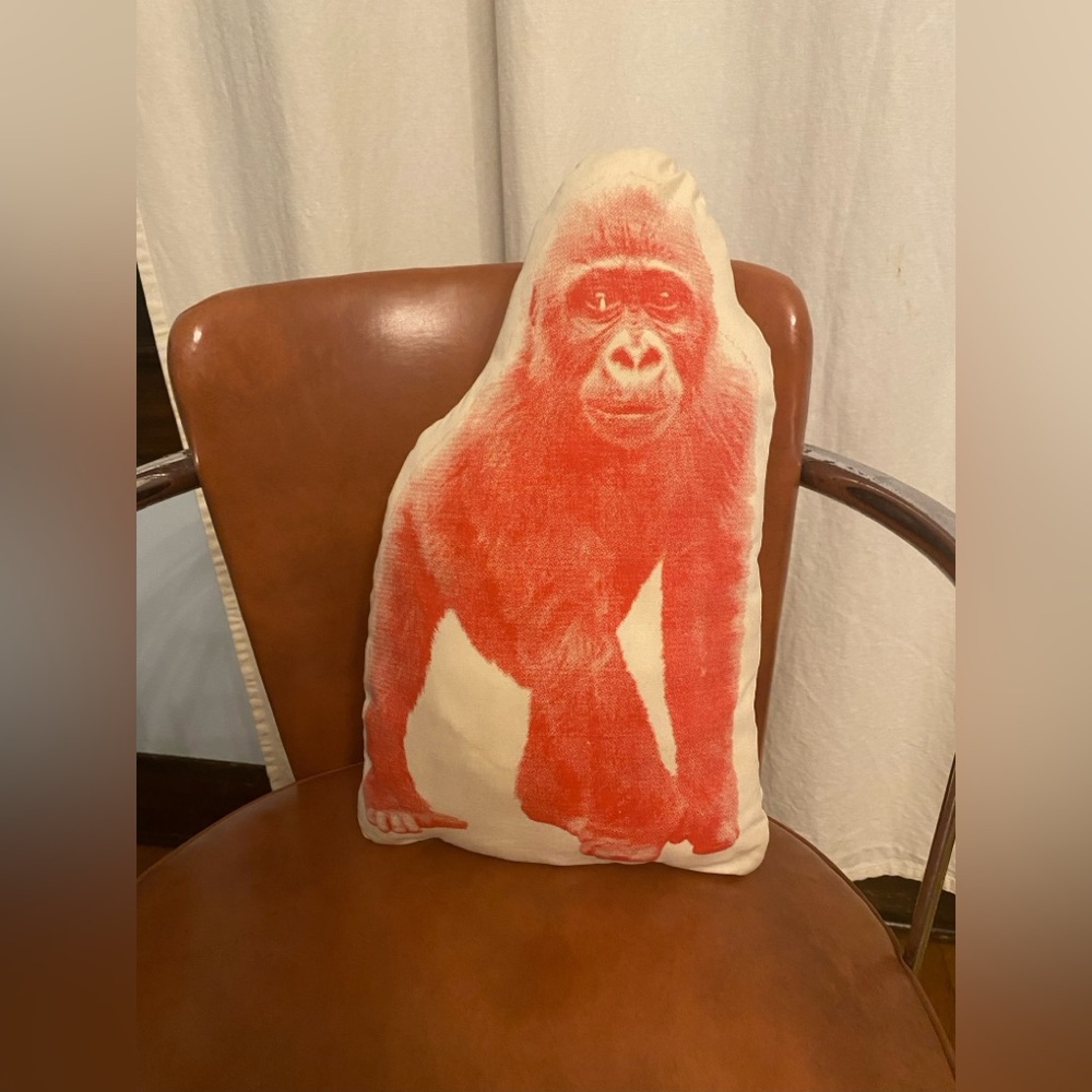 Areaware Fauna SALVÖR Gorilla Pillow form Made In Brooklyn NY 1st Series